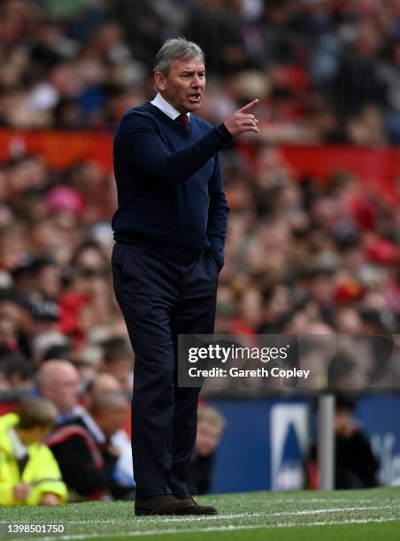 Manchester United manager Bryan Robson during the Legends of the North match between Manchester United and Liverpool at Old Trafford on May 21, 2022...