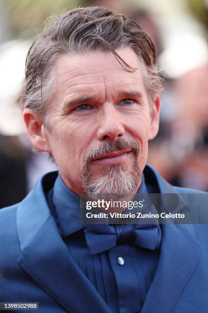 Ethan Hawke of the documentary series "The Last Movie Stars" attends the screening of "Triangle Of Sadness" during the 75th annual Cannes film...