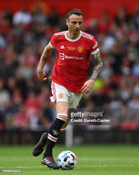 Dimitar Berbatov of Manchester United during the Legends of the North match between Manchester United and Liverpool at Old Trafford on May 21, 2022...