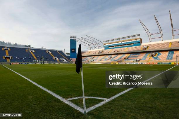 General view of the Arena Barueri before the match between Santos and Ceara as part of Brasileirao Series A 2022 at Arena Barueri on May 21, 2022 in...