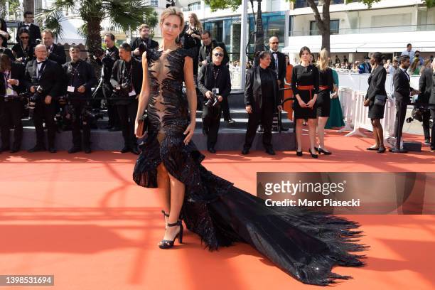 Lady Victoria Herve attends the screening of "Triangle Of Sadness" during the 75th annual Cannes film festival at Palais des Festivals on May 21,...
