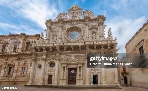 lecce, santa croce - lecce stock pictures, royalty-free photos & images