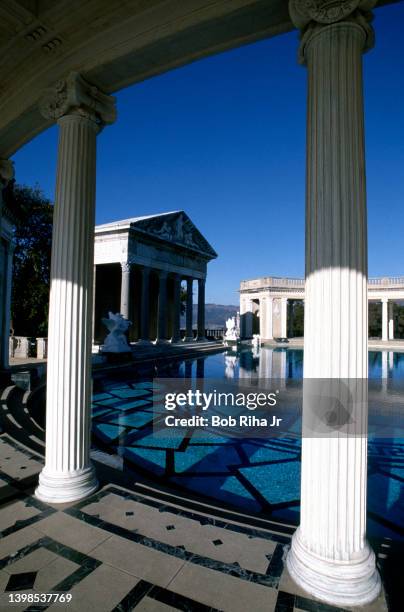 Outdoor 'Neptune Pool' at Hearst Castle, located along the Central California Coast, circa. June 20, 1984 in San Simeon, California. The historic...