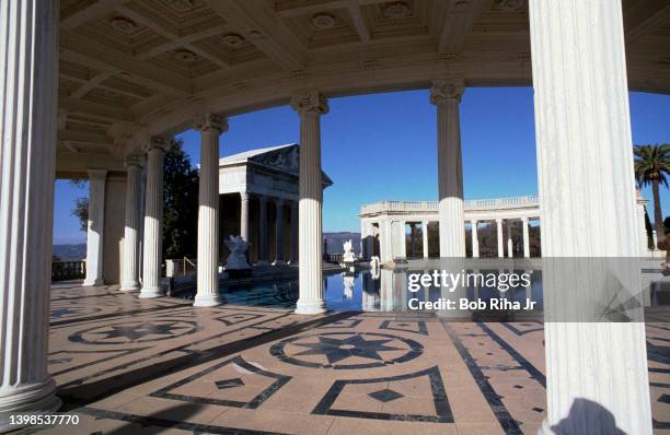 Outdoor 'Neptune Pool' at Hearst Castle, located along the Central California Coast, circa. June 20, 1984 in San Simeon, California. The historic...