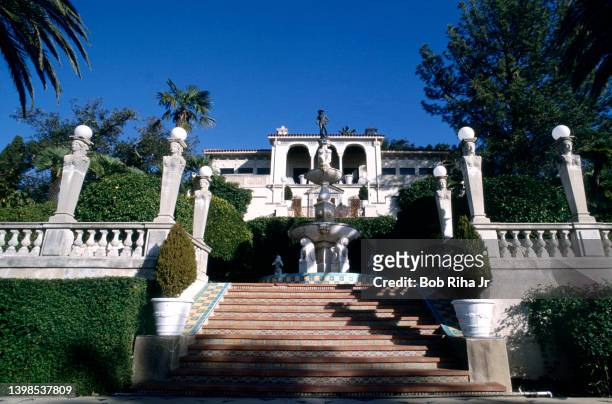 Hearst Castle, located along the Central California Coast, circa. June 20, 1984 in San Simeon, California. The historic estate was owned by William...