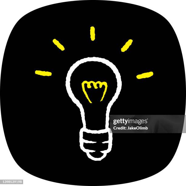 light bulb doodle 8 - incandescent light bulb stock illustrations