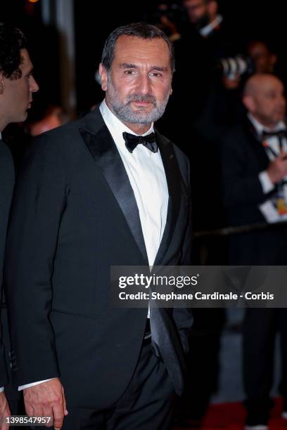 Gilles Lellouche attends the screening of "Smoking Causes Coughing " during the 75th annual Cannes film festival at Palais des Festivals on May 22,...