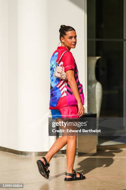 Adèle Exarchopoulos is seen during the 75th annual Cannes film festival on May 21, 2022 in Cannes, France.