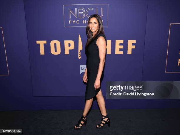 Padma Lakshmi attends the NBCU FYC House "Top Chef" carpet at NBCU FYC House on May 21, 2022 in Los Angeles, California.