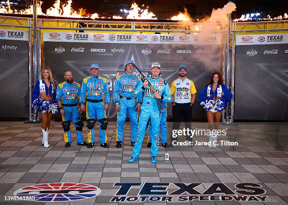 Cruccy Racing Kyle Busch, driver of the M&M's Crunchy Cookie Toyota, and crew... News ...