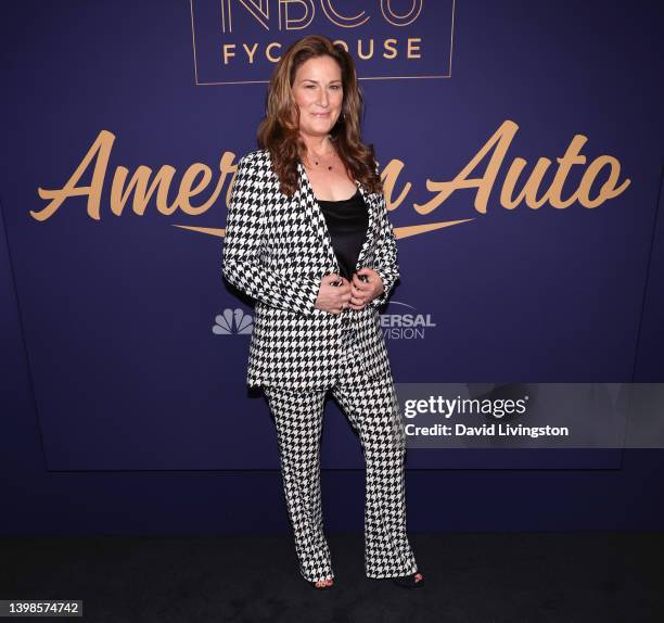 Ana Gasteyer attends the NBCU FYC House "American Auto" carpet at NBCU FYC House on May 21, 2022 in Los Angeles, California.