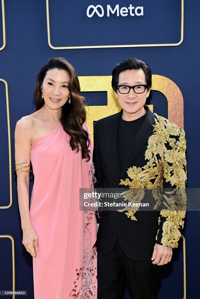 Michelle Yeoh and Ke Huy Quan attend Gold House's Inaugural Gold