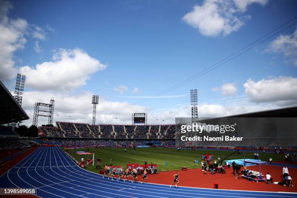 General view during the Muller Birmingham Diamond League, part of the 2022 Diamond League series at Alexander Stadium on May 21, 2022 in Birmingham,...
