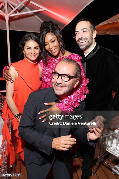 Ahd Kamel, Naomi Campbell, Mohammed Al Turki and Remo Ruffini attend the Celebration Of Women In Cinema Gala hosted by the Red Sea International Film...