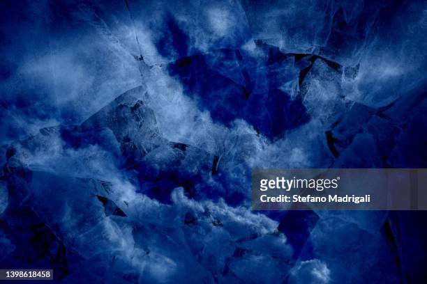 ice and clouds - crushed ice stock pictures, royalty-free photos & images