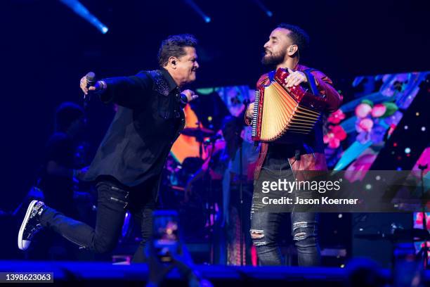Carlos Vives performs onstage during the 2022 Uforia "Amor a la Música" Live Music Experience at FLA Live Arena on May 21, 2022 in Sunrise, Florida.