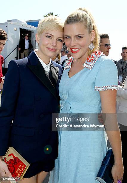 Actresses Michelle Williams and Busy Philipps with Nokia at the 2012 Film Independent Spirit Awards at Santa Monica Pier on February 25, 2012 in...