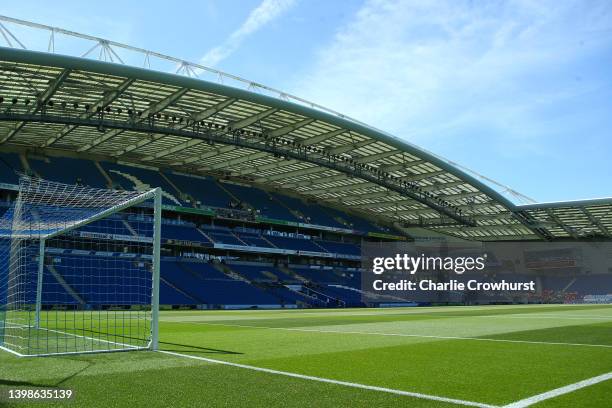 General view inside the stadium prior to the Premier League match between Brighton & Hove Albion and West Ham United at American Express Community...