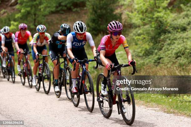 Niamh Fisher-Black of New Zealand and Team SD Worx competes during the 7th Vuelta a Burgos Feminas 2022 - Stage 4 a 125,1km stage from Covarrubias to...