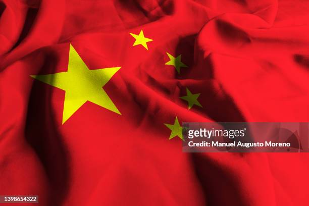 flag of the people's republic of china - china imagens e fotografias de stock