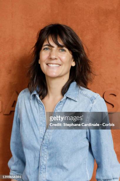 Estelle Denis at Roland Garros on May 22, 2022 in Paris, France.