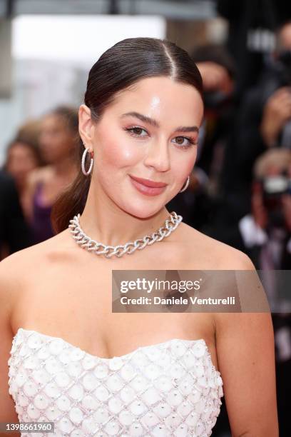 Tessa Brooks attends the screening of "Forever Young " during the 75th annual Cannes film festival at Palais des Festivals on May 22, 2022 in Cannes,...