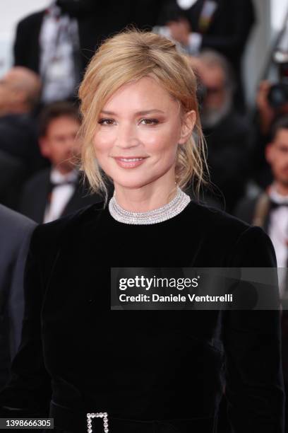 Virginie Efira attends the screening of "Forever Young " during the 75th annual Cannes film festival at Palais des Festivals on May 22, 2022 in...