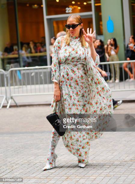 Chloe Sevigny arrives at Balenciaga show on May 22, 2022 in New York City.