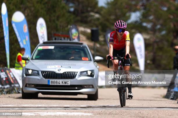 Niamh Fisher-Black of New Zealand and Team SD Worx crosses the finish line during the 7th Vuelta a Burgos Feminas 2022 - Stage 4 a 125,1km stage from...