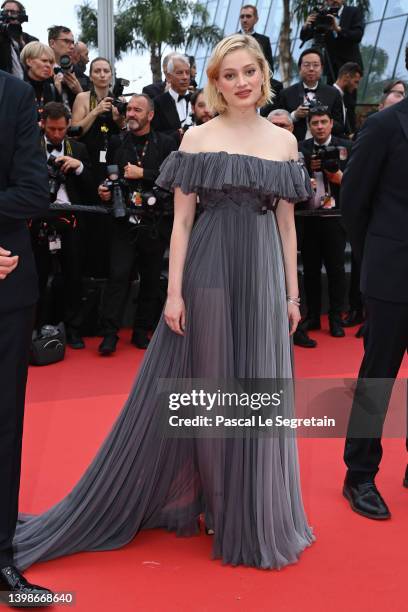 Nadia Tereszkiewcz attends the screening of "Forever Young " during the 75th annual Cannes film festival at Palais des Festivals on May 22, 2022 in...