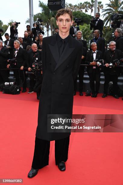 Vassili Schneider attends the screening of "Forever Young " during the 75th annual Cannes film festival at Palais des Festivals on May 22, 2022 in...