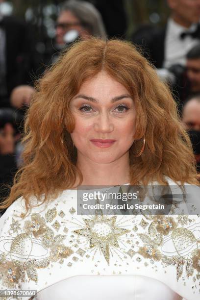 Marine Delterme attends the screening of "Forever Young " during the 75th annual Cannes film festival at Palais des Festivals on May 22, 2022 in...