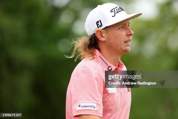 Cameron Smith of Australia walks from the fourth tee during the final round of the 2022 PGA Championship at Southern Hills Country Club on May 22,...