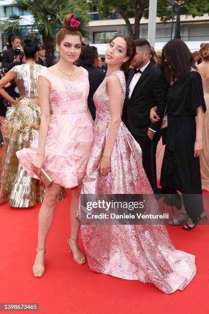 Blanca Blanco and Letizia Pinocci attend the screening of "Forever Young " during the 75th annual Cannes film festival at Palais des Festivals on May...