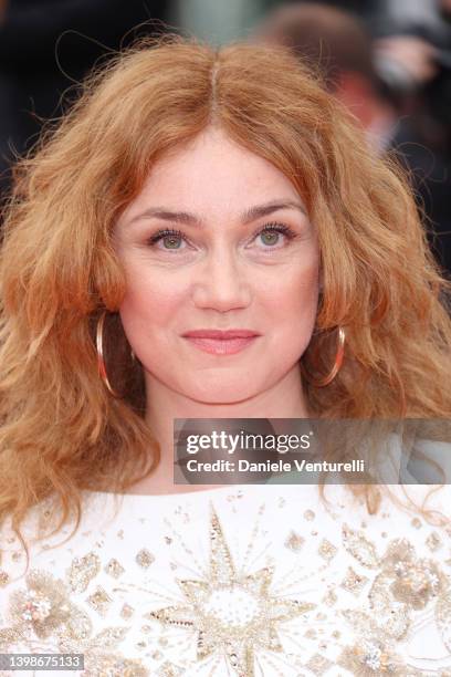 Marine Delterme attends the screening of "Forever Young " during the 75th annual Cannes film festival at Palais des Festivals on May 22, 2022 in...