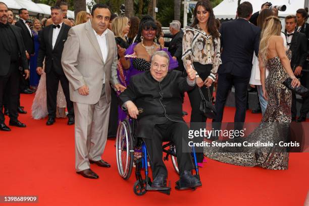 Paul-Loup Sulitzer attends the screening of "Forever Young " during the 75th annual Cannes film festival at Palais des Festivals on May 22, 2022 in...