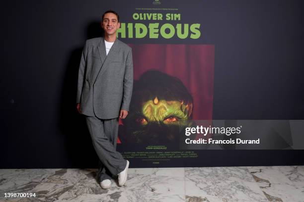 Oliver Sim attends the "Hideous" After Party hosted by Dior with Oliver Sim and Yann Gonzalez at the MK2 Terrasse during the 75th annual Cannes Film...