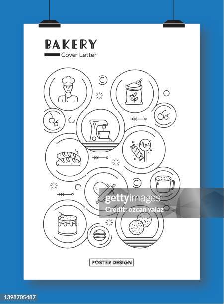 bakery ready template. - artisan bread stock illustrations