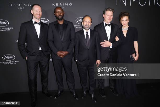 Jury members Joachim Trier, Ladj Ly, Asghar Farhadi, Jeff Nichols and Jasmine Trinca attend the annual Kering "Women in Motion" awards at Place de la...