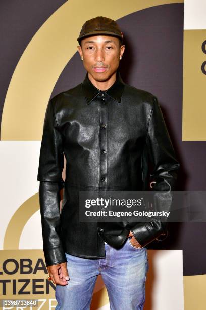 Pharrell Williams attends Global Citizen Prize on May 22, 2022 in New York City.