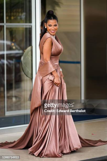 Ayem Nour is seen during the 75th annual Cannes film festival on May 22, 2022 in Cannes, France.