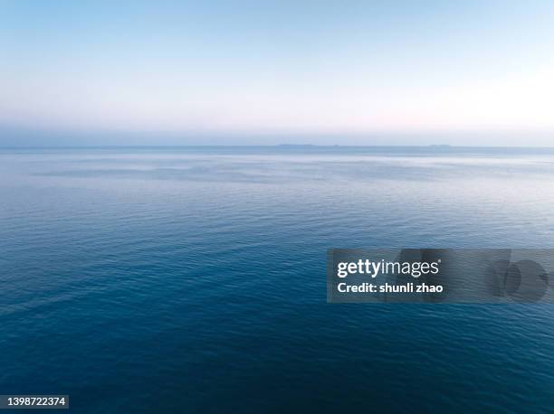 aerial view of sea in the morning - surface foto e immagini stock