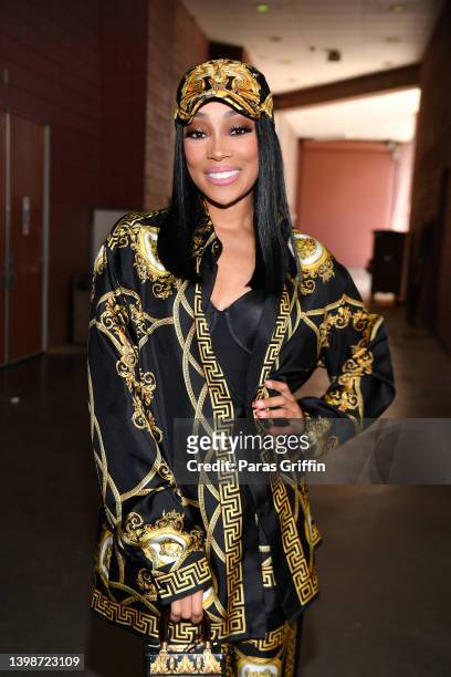Singer Monica attends day 2 of the 2022 Atlanta Ultimate Women's Expo at Cobb Galleria Centre on May 22, 2022 in Atlanta, Georgia.