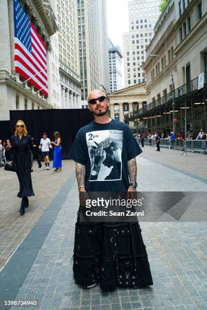 Balvin attends Balenciaga Spring 2023 at the New York Stock Exchange on May 22, 2022 in New York City.