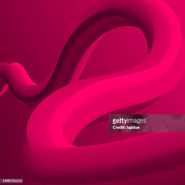 fluid abstraktes design auf rosa farbverlauf hintergrund - magenta stock-grafiken, -clipart, -cartoons und -symbole