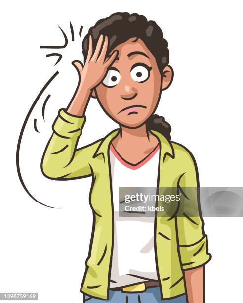 young woman facepalm - head in hands vector stock illustrations