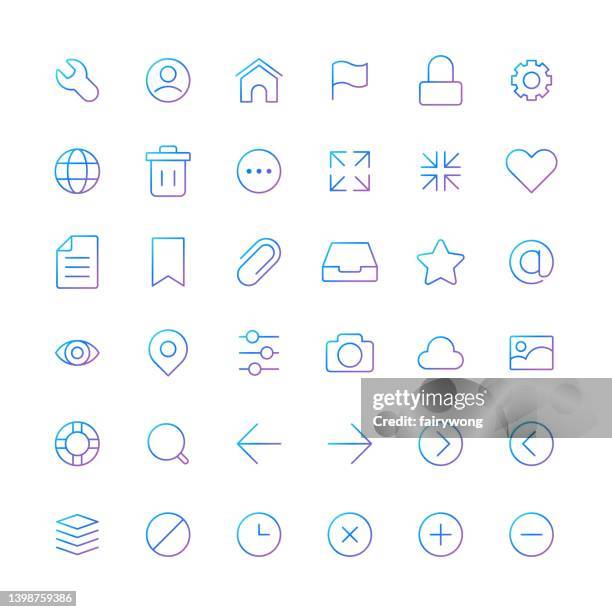 user interface icons - sharing earbuds stock illustrations