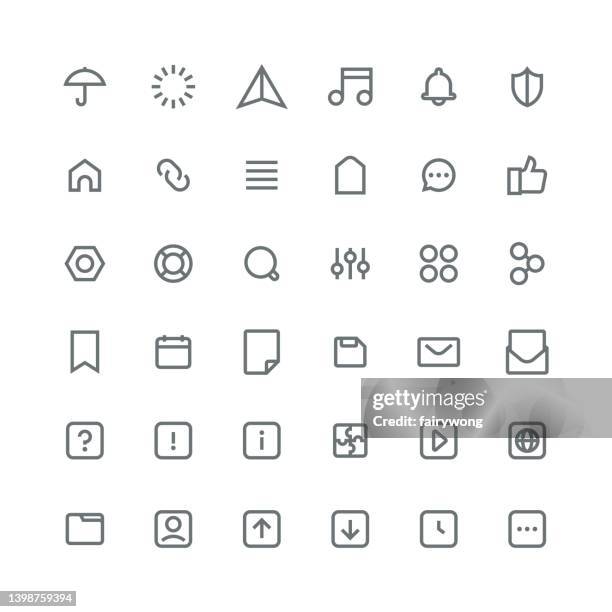 user interface icons - sharing earbuds stock illustrations