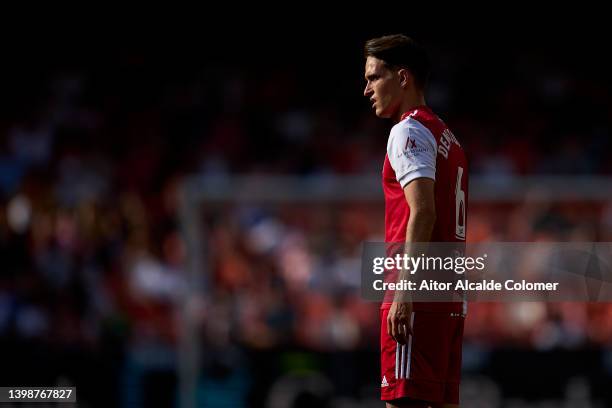 Denis Suarez of Celta de Vigo looks on during the LaLiga Santander match between Valencia CF and RC Celta de Vigo at Estadio Mestalla on May 21, 2022...