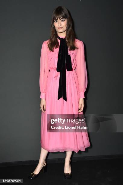Clara Luciani attends the annual Kering "Women in Motion" awards at Place de la Castre on May 22, 2022 in Cannes, France.